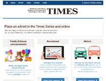Tablet Screenshot of adbooker.times-series.co.uk